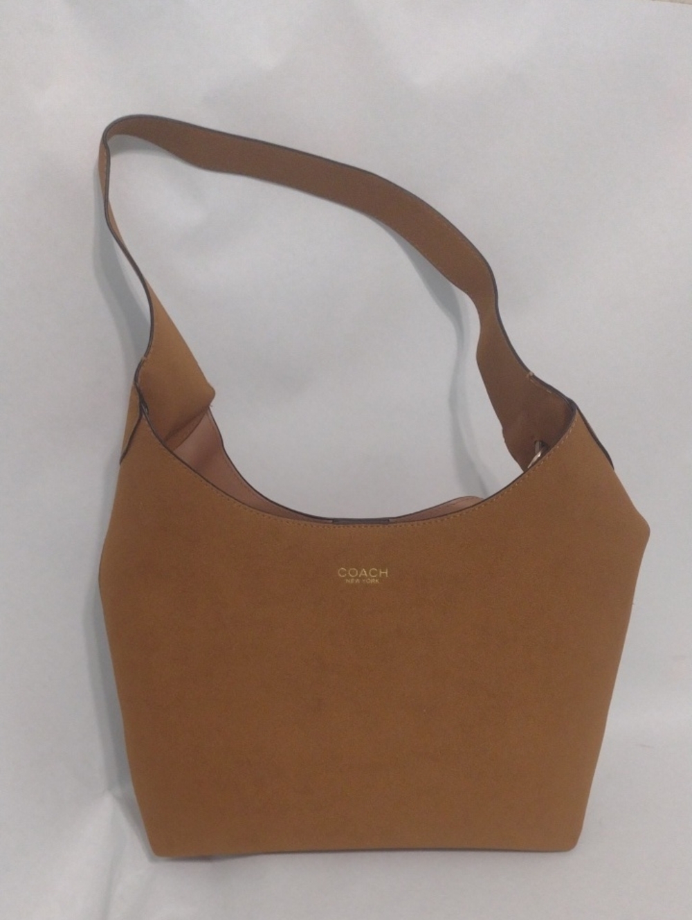 Coach Leather Shoulder Hobo Bag (J1025)